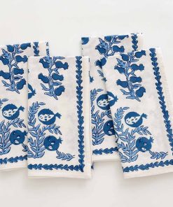 Pom Bells Wedgewood Napkin | Set of 4