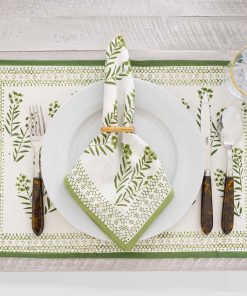 Phlox Green Placemat | Set of 4