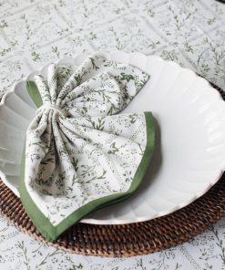India Hicks Home Sea Ferns & Domino Hunter Green Napkin | Set of 4