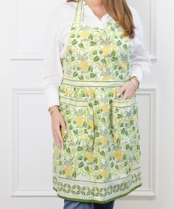 Pineapple Party Green & Yellow Apron