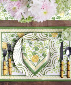Pineapple Party Green & Yellow Placemat | Set of 4