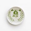 Pomegranate Crest Green Appetizer Plate | Set of 4