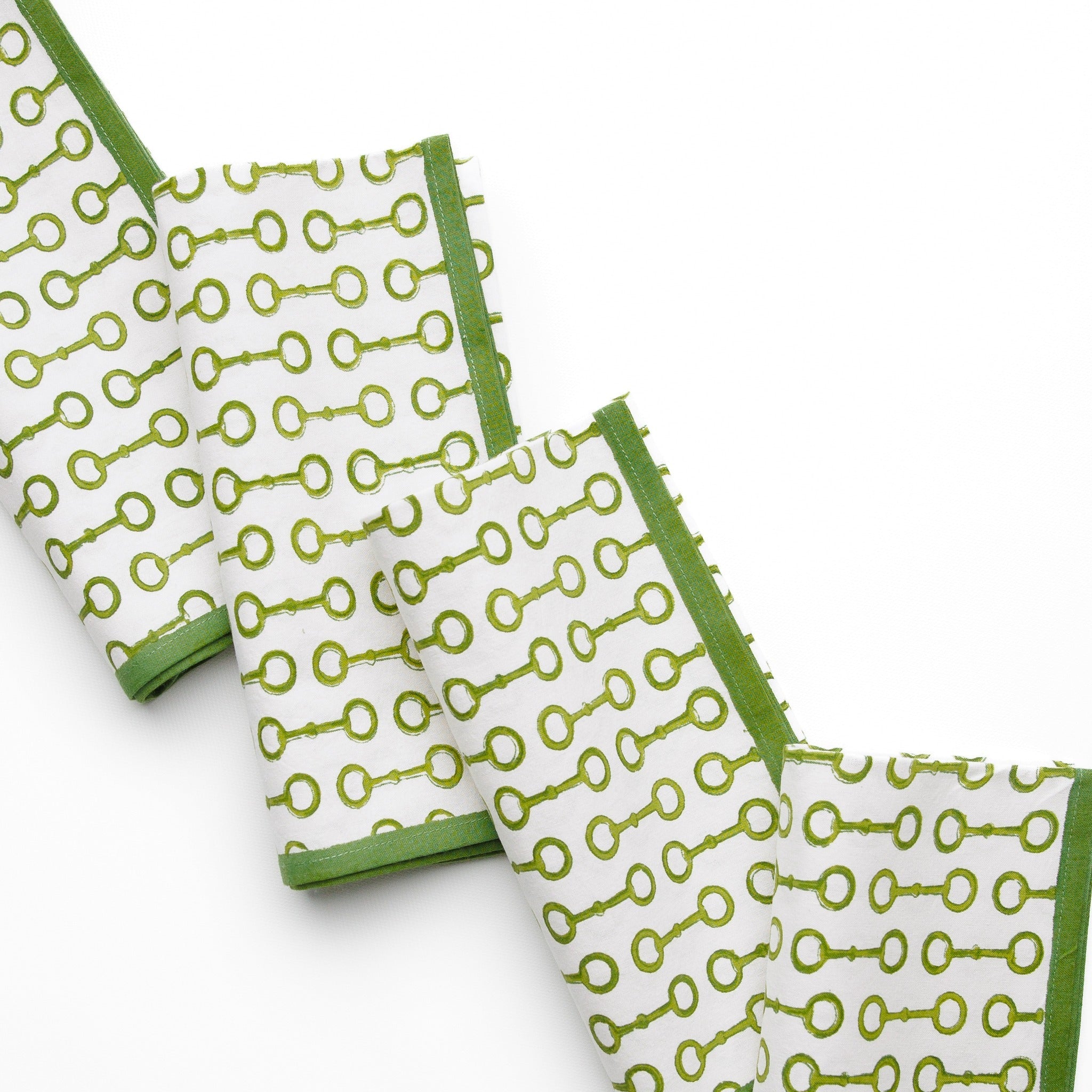 Pony Club Green Napkin | Set of 4 - Image 4