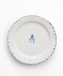 Ruffled Cobalt Blue Salad Plate | Set of 2