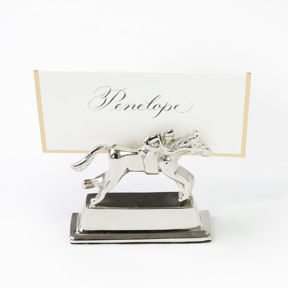 Silver Jockey Place Card Holder | Set of 4 - Image 4