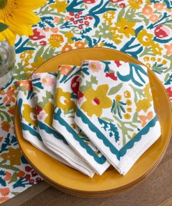 Teal Garden Napkin | Set of 4