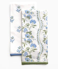Ariel Okin Charlie Scroll & Sophie Floral Tea Towel Mixed Set of 2
