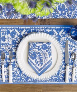 Cactus Flower Blue Placemat | Set of  4