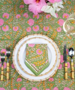 Cactus Flower Fern & Flamingo Napkin | Set of 4