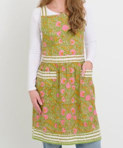 Cactus Flower Fern & Flamingo Apron