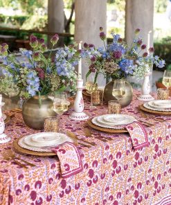 Cactus Flower Mauve & Lavender Tablecloth