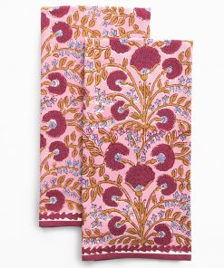 Cactus Flower Mauve & Lavender Tea Towels