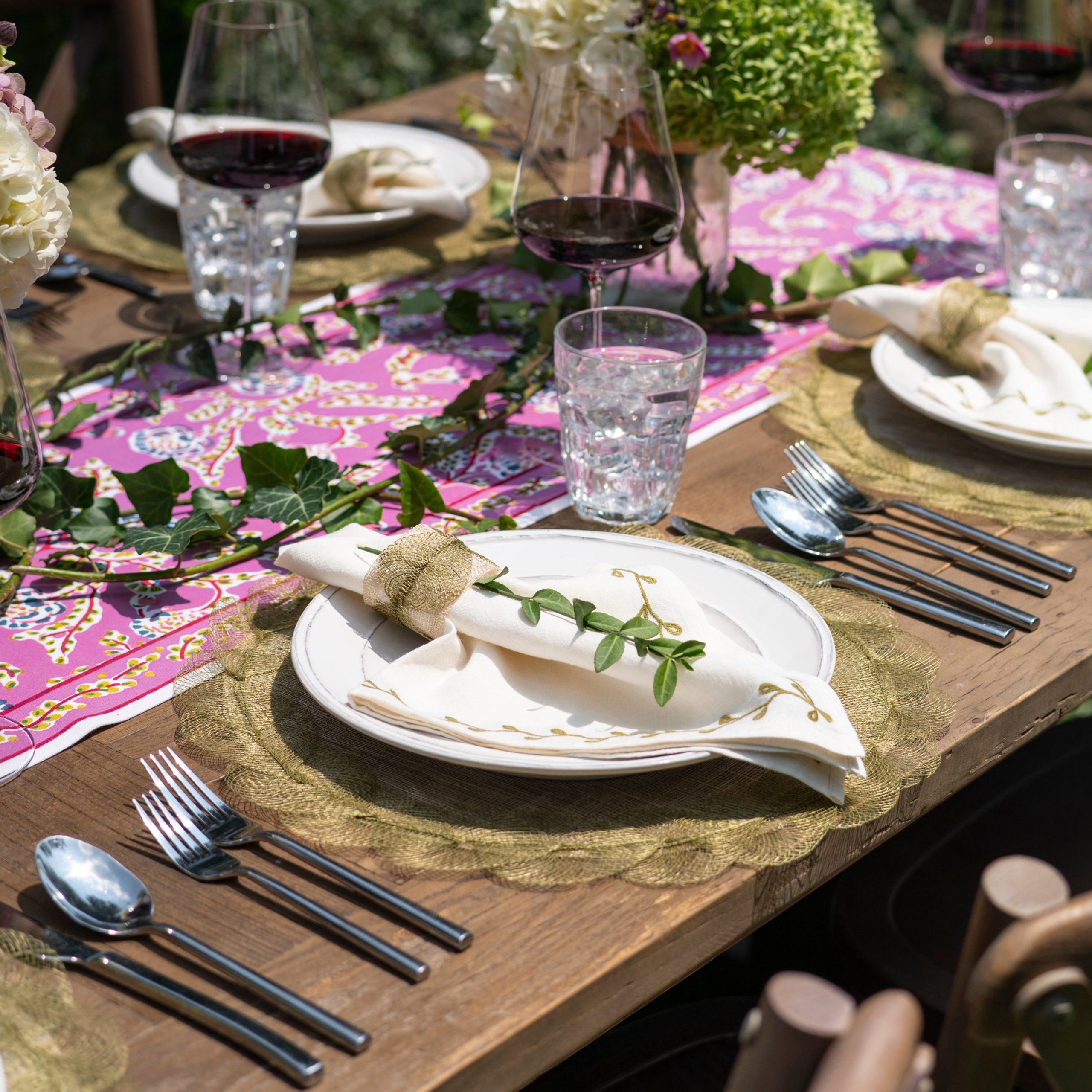 Fern Poplar Leaf Woven Placemat | Set of 4