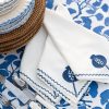 Pomegranate Crewel Blue Napkin | Set of 4