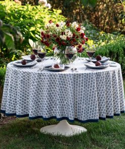 Elise Blue Tablecloth