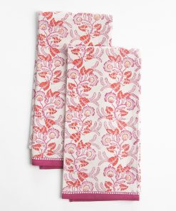 Gardenia Vine Berry Tea Towels