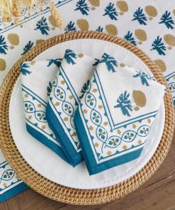 Gaya Teal & Marigold Napkin | Set of 4