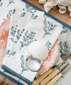 India Hicks Home Thistle Dusty Sky Napkin | Set of 4