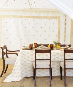 India Hicks Home Thistle Sand Tablecloth