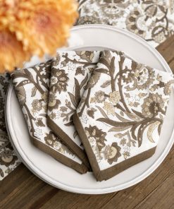 India Hicks Home Wildcard Mocha Napkin | Set of 4