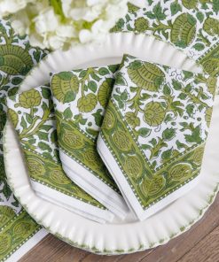 Jade Blossom Napkin | Set of 4