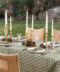 India Hicks Home Joker's Rosette Rum Tablecloth