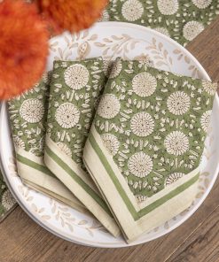 India Hicks Home Joker's Rosette Rum Napkin | Set of 4