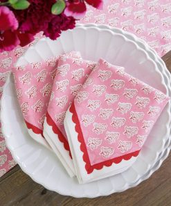 Pom Buti Pink Napkin | Set of 4