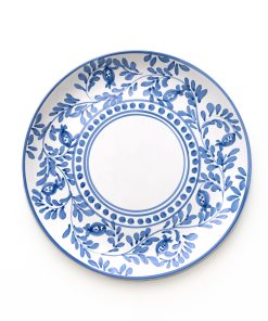 Pomegranate Scroll Blue Dinner Plate Set of 2
