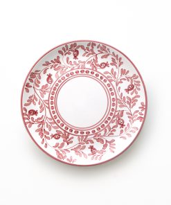 Pomegranate Scroll Bordeaux Dinner Plate Set of 2