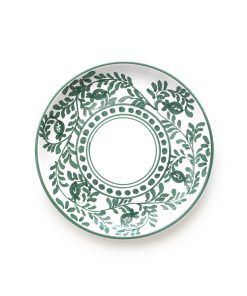 Pomegranate Scroll Forest Green Salad Plate Set of 2