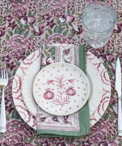 Pomegranate Garden Dusty Mauve & Sage Napkin | Set of 4