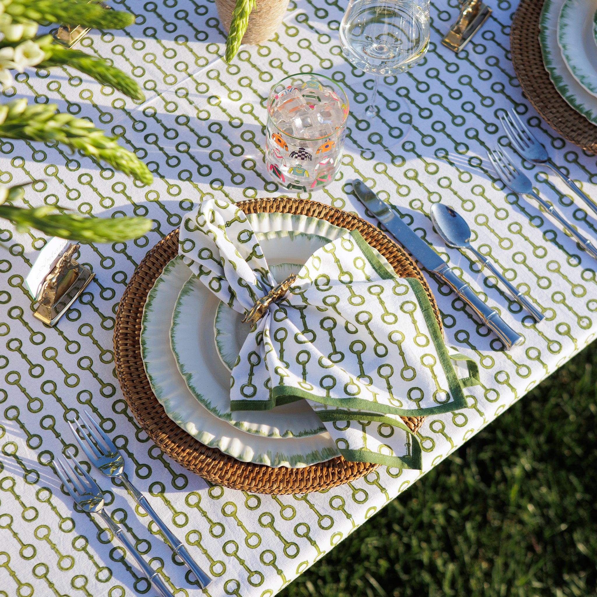 Pony Club Green Napkin | Set of 4