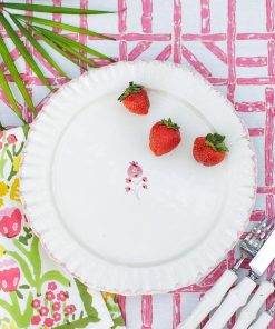 Ruffled Rose Dinner Plate | Set of 2