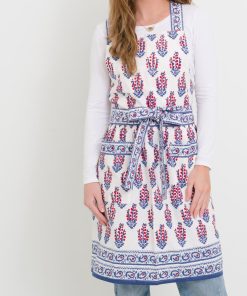 Sagar Red & Blue Apron