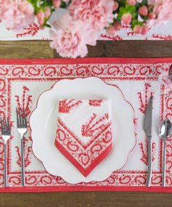 Sagar Red & Pink Placemat | Set of 4