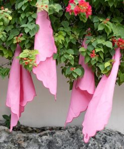 Scalloped Buti Wild Rose Linen Napkin | Set of 4