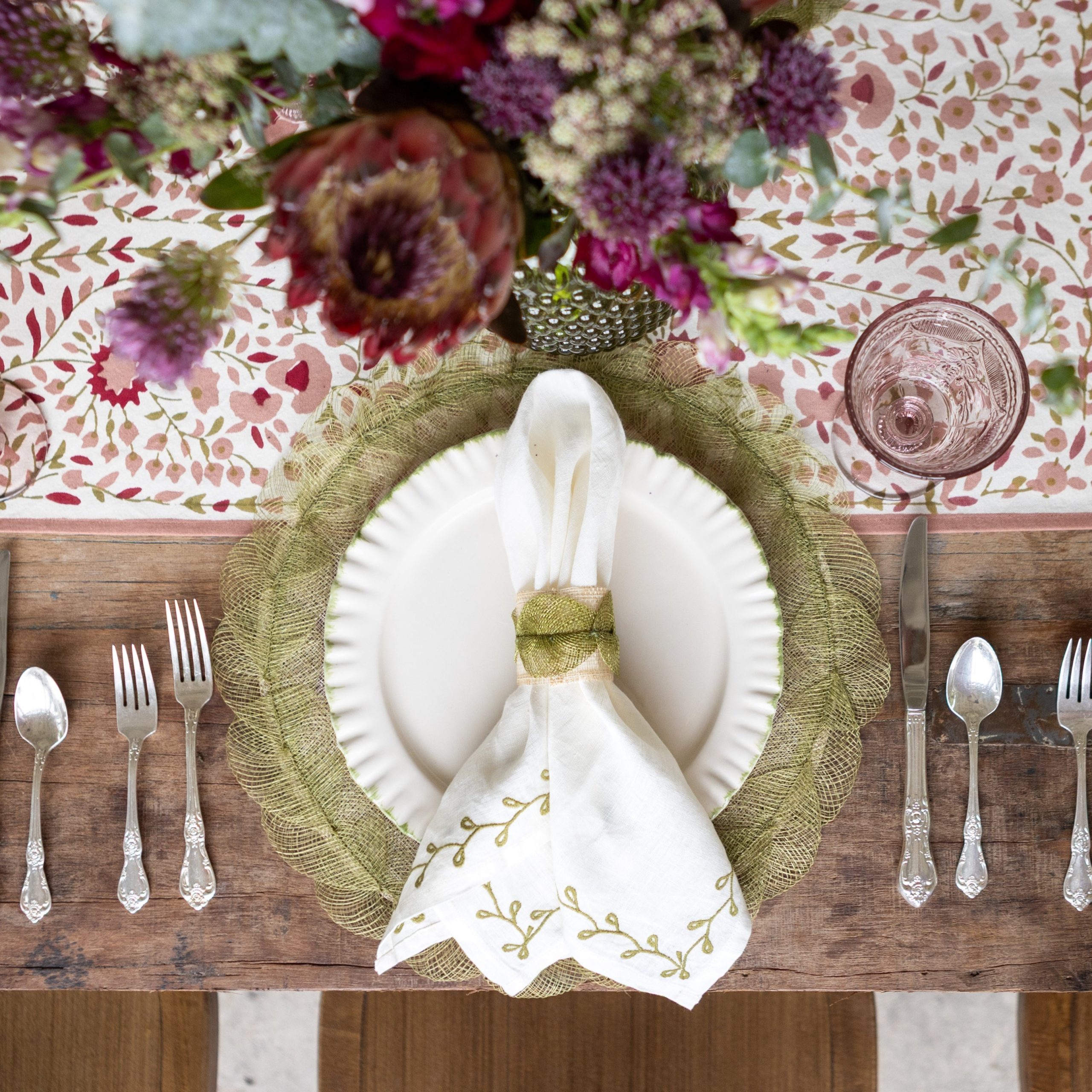 Fern Poplar Leaf Woven Placemat | Set of 4 - Image 3