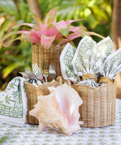 Natural Wicker Scalloped Container