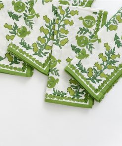 Pom Bells Green Napkin | Set of 4