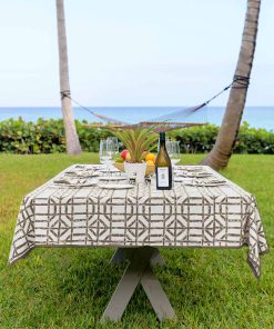 Brown Bamboo Tablecloth