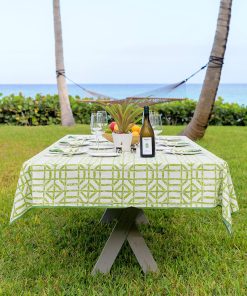Green Bamboo Tablecloth